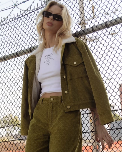 RVCA ROY SHERPA CORD JACKET 1 RVCA ROY SHERPA CORD JACKET