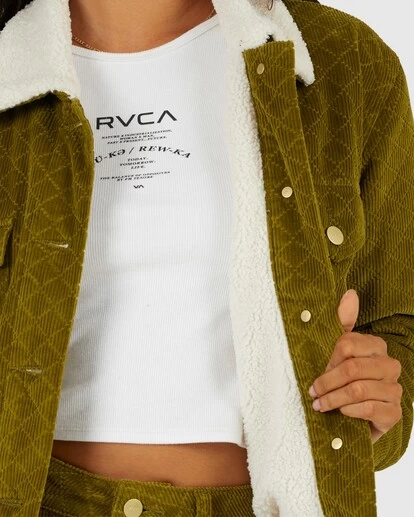 RVCA ROY SHERPA CORD JACKET 5 RVCA ROY SHERPA CORD JACKET - Image 5