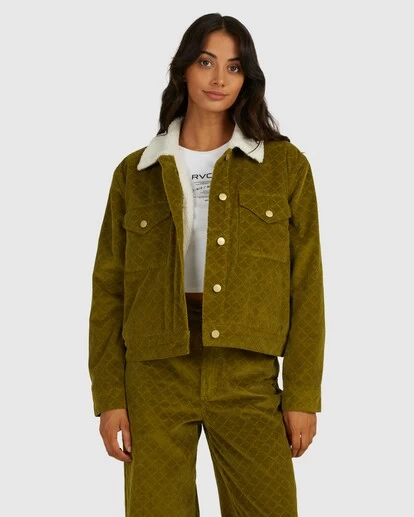 RVCA ROY SHERPA CORD JACKET 2 RVCA ROY SHERPA CORD JACKET - Image 2