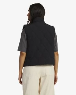 RVCA QUILTED PUFFER VEST -Rvca uvjjk00128 rvcaw rvb bck1