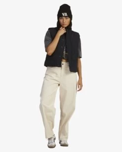 RVCA QUILTED PUFFER VEST -Rvca uvjjk00128 rvcaw rvb frt9