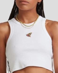 RVCA MEL G | FLUTTER TANK TOP -Rvca uvjkt00106 rvcaw wht dtl1