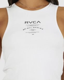 RVCA INSIDE TANK 10 RVCA INSIDE TANK -Rvca uvjkt00147 rvcaw wht dtl1