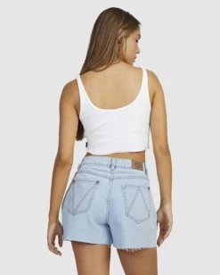 BENJ RVCA CROPPED TANK -Rvca uvjkt00154 rvcaw wht bck1