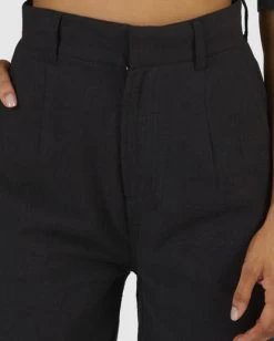 RVCA TEXTURED WEST COAST TROUSER -Rvca uvjnp00126 rvcaw blk dtl1