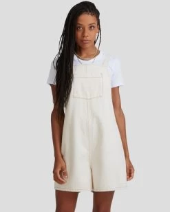 RVCA CLANCY DENIM ROMPER