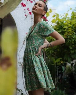 RVCA PETAL TIERED MINI DRESS