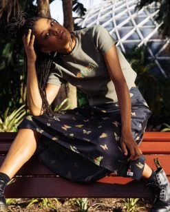 RVCA MEL G | FLUTTER ANNIKA MIDI SKIRT