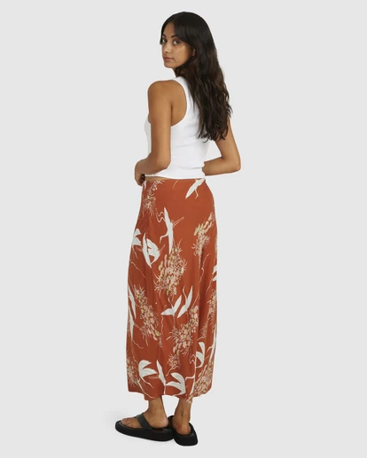 RVCA SPLIT ANNIKA MIDI SKIRT 4 RVCA SPLIT ANNIKA MIDI SKIRT - Image 4