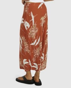 RVCA SPLIT ANNIKA MIDI SKIRT 11 RVCA SPLIT ANNIKA MIDI SKIRT -Rvca uvjwk00118 rvcaw cns0 bck5