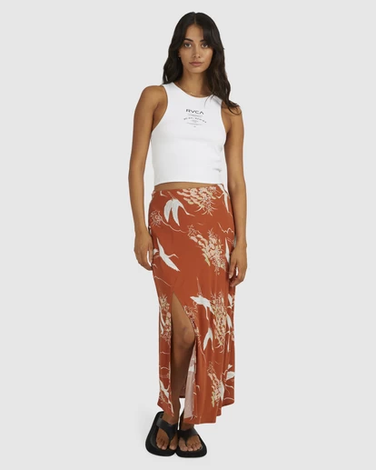 RVCA SPLIT ANNIKA MIDI SKIRT 2 RVCA SPLIT ANNIKA MIDI SKIRT - Image 2