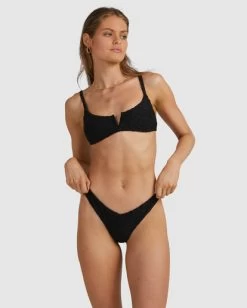 RVCA WILD FRENCH BIKINI BOTTOM -Rvca uvjx400104 rvcaw blk frt2