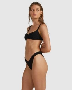 RVCA WILD FRENCH BIKINI BOTTOM -Rvca uvjx400104 rvcaw blk sd1