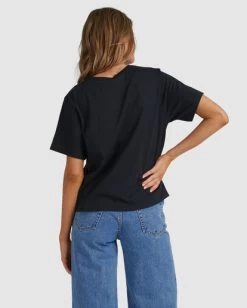 RVCA CURL KEYLINE GRAPHIC T-SHIRT -Rvca uvjzt00110 rvcaw blk bck1