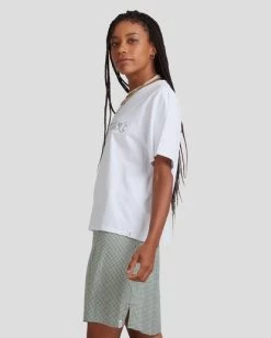 RVCA OPTIMIST EASY T-SHIRT -Rvca uvjzt00111 rvcaw wht sd1