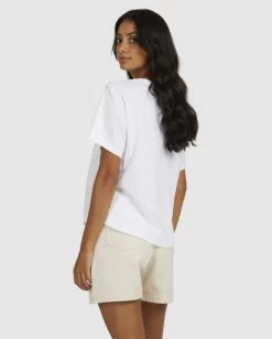 RVCA SLOGAN KEYLINE T-SHIRT -Rvca uvjzt00148 rvcaw wht bck1