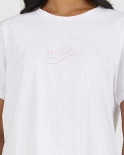 RVCA SLOGAN KEYLINE T-SHIRT -Rvca uvjzt00148 rvcaw wht dtl1