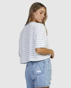 RVCA STRIPES HALF RUMMAGE -Rvca uvjzt00159 rvcaw wht bck1