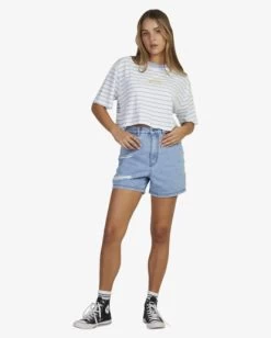 RVCA STRIPES HALF RUMMAGE -Rvca uvjzt00159 rvcaw wht frt9