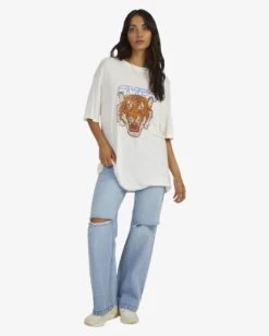 RVCA JUNGLE CAT RUMMAGE T-SHIRT -Rvca uvjzt00167 rvcaw wza0 frt9