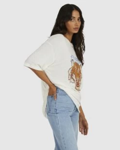 RVCA JUNGLE CAT RUMMAGE T-SHIRT -Rvca uvjzt00167 rvcaw wza0 sd1