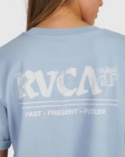 RVCA RADIO PALMS CUFFED T-SHIRT -Rvca uvjzt00175 rvcaw dsb dtl1