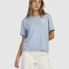 RVCA RADIO PALMS CUFFED T-SHIRT