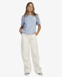 RVCA RADIO PALMS CUFFED T-SHIRT -Rvca uvjzt00175 rvcaw dsb frt9