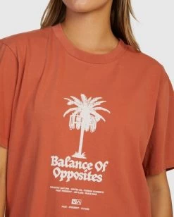 RVCA RADIO PALMS EASY T-SHIRT -Rvca uvjzt00176 rvcaw cns0 dtl1