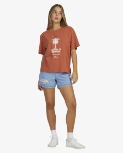 RVCA RADIO PALMS EASY T-SHIRT -Rvca uvjzt00176 rvcaw cns0 frt9