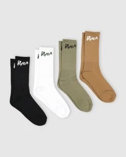 RVCA SEASONAL SOCK 4 PACK