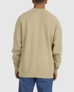 RVCA HOOPS RAGLAN CREW -Rvca uvyft00177 rvcaw kha bck3