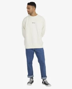 RVCA ON A THREAD RAGLAN CREW -Rvca uvyft00186 rvcaw wza0 frt9
