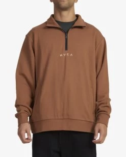 Rvca 12 RVCA CORP HALF ZIP CREW