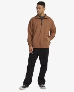 RVCA CORP HALF ZIP CREW -Rvca uvyft00243 rvcaw cpe0 frt9