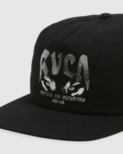 RVCA WOLFIE SNAPBACK 7 RVCA WOLFIE SNAPBACK -Rvca uvyha00174 rvcap blk dtl1