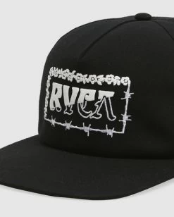 RVCA PRETTY SHARP SNAPBACK -Rvca uvyha00179 rvcap blk dtl1