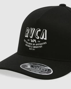 RVCA HUSTLE PINCHED SNAPBACK 7 RVCA HUSTLE PINCHED SNAPBACK -Rvca uvyha00184 rvcap blk dtl1