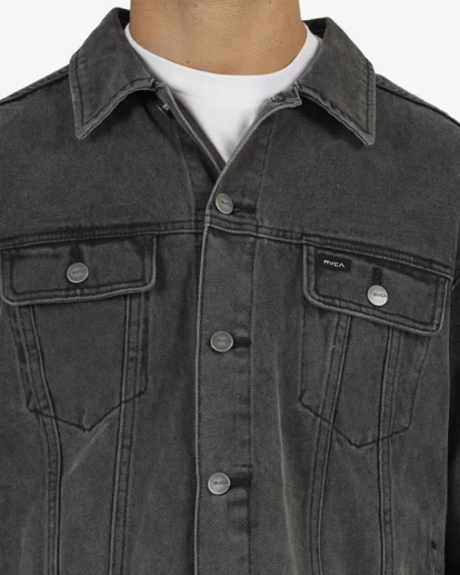 RVCA VINTAGE DENIM JACKET 4 RVCA VINTAGE DENIM JACKET - Image 4