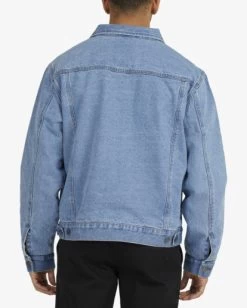 RVCA VINTAGE LINED DENIM JACKET -Rvca uvyjk00114 rvcaw brg0 bck3