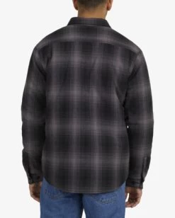 RVCA REPLACEMENT FLANNEL JACKET -Rvca uvyjk00120 rvcaw blk bck3