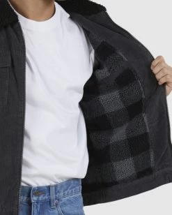 RVCA EASY TRUCKER SHERPA JACKET -Rvca uvyjk00121 rvcaw smk dtl1