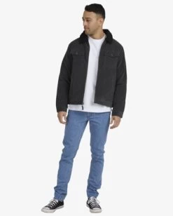 RVCA EASY TRUCKER SHERPA JACKET -Rvca uvyjk00121 rvcaw smk frt9