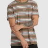 RVCA BEAT STRIPE SHORT SLEEVE TEE