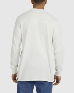 RVCA MUJI WAFFLE LONG SLEEVE T-SHIRT -Rvca uvykt00197 rvcaw anw bck3