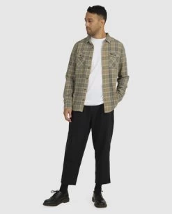 RVCA BEAT LINEN PANT 9 RVCA BEAT LINEN PANT -Rvca uvynp00100 rvcaw blk frt9