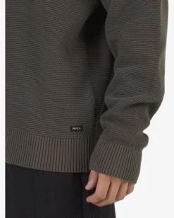 RVCA DUKE CREW KNIT -Rvca uvysw00102 rvcaw msh dtl1