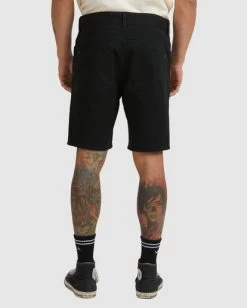 RVCA DAGGERS TWILL SHORT -Rvca uvyws00104 rvcaw blk bck1