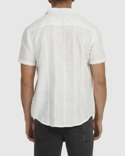 RVCA MANCHESTER SHORT SLEEVE SHIRT -Rvca uvywt00119 rvcaw nat bck3