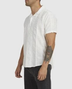 RVCA MANCHESTER SHORT SLEEVE SHIRT -Rvca uvywt00119 rvcaw nat sd3